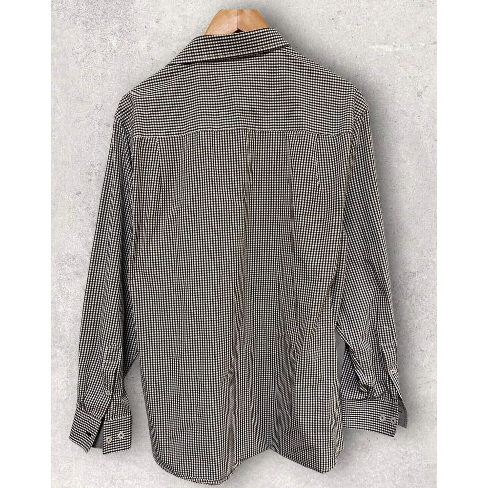 Nick Graham Men's Long Sleeve Casual Button‎ Down Shirt Black White Size XL - Picture 3 of 4